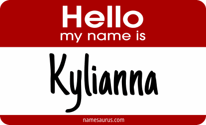 Hello my name is Kylianna png download