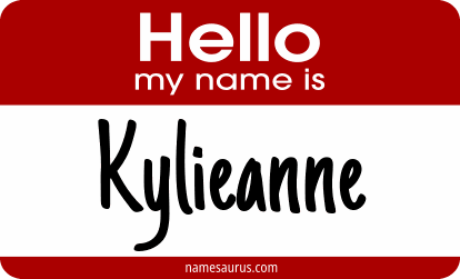 Hello my name is Kylieanne png download