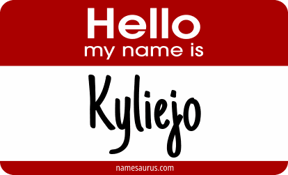 Hello my name is Kyliejo png download