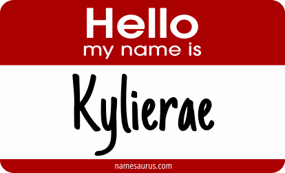 Hello my name is Kylierae png download