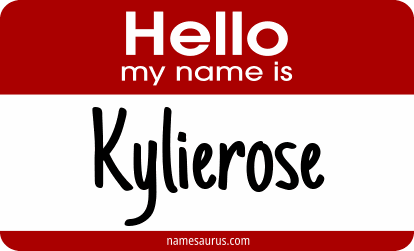 Hello my name is Kylierose png download