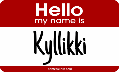 Hello my name is Kyllikki png download