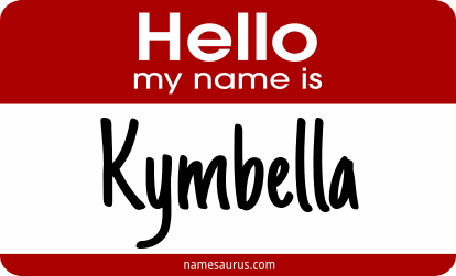 Hello my name is Kymbella png download