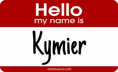 Hello my name is Kymier png download
