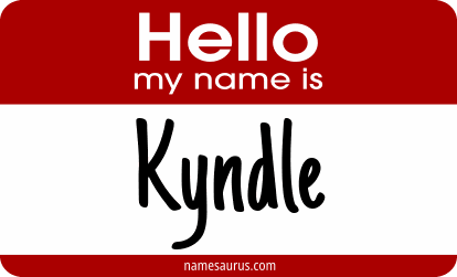 Hello my name is Kyndle png download