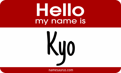 Hello my name is Kyo png download