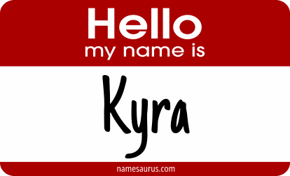 Hello my name is Kyra png download