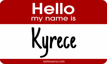 Hello my name is Kyrece png download