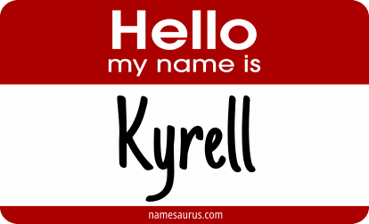 Hello my name is Kyrell png download