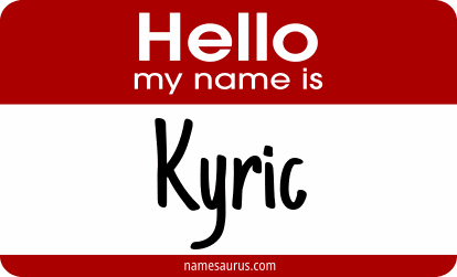 Hello my name is Kyric png download