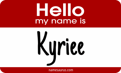 Hello my name is Kyriee png download
