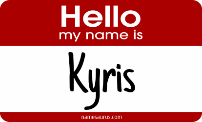 Hello my name is Kyris png download