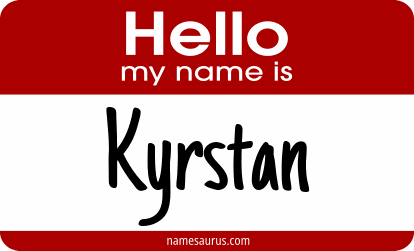 Hello my name is Kyrstan png download