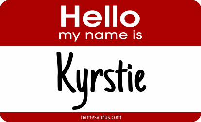 Hello my name is Kyrstie png download