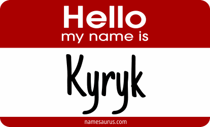 Hello my name is Kyryk png download