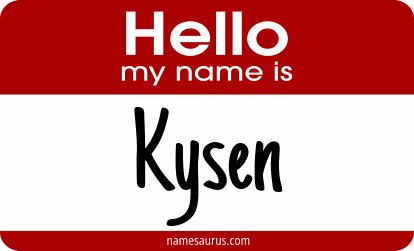 Hello my name is Kysen png download
