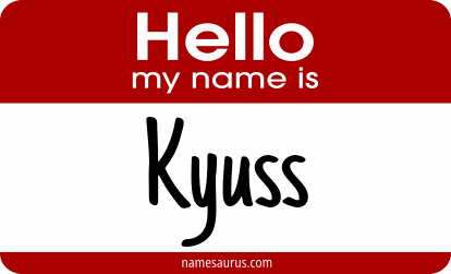 Hello my name is Kyuss png download