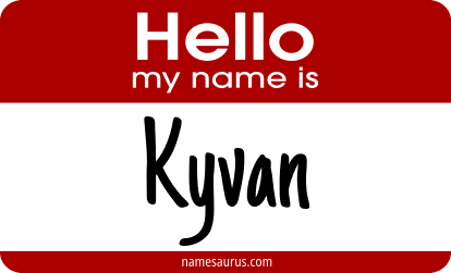 Hello my name is Kyvan png download