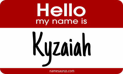Hello my name is Kyzaiah png download
