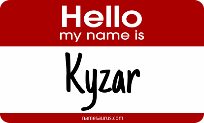 Hello my name is Kyzar png download