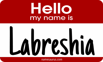 Hello my name is Labreshia png download