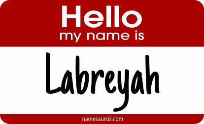 Hello my name is Labreyah png download