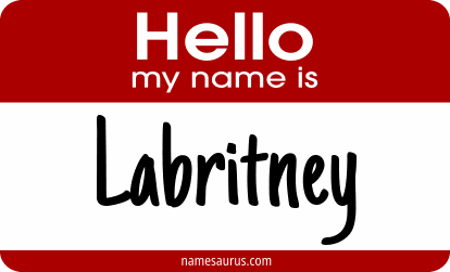 Hello my name is Labritney png download