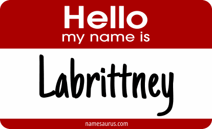 Hello my name is Labrittney png download