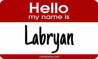 Hello my name is Labryan png download