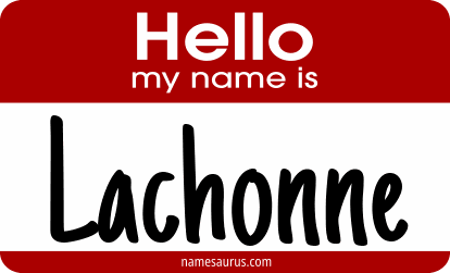 Hello my name is Lachonne png download