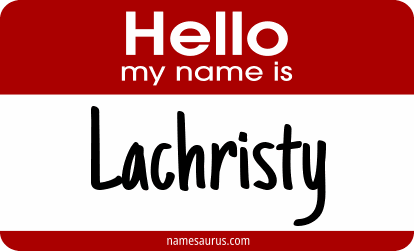 Hello my name is Lachristy png download