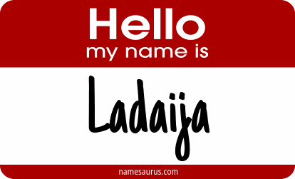 Hello my name is Ladaija png download