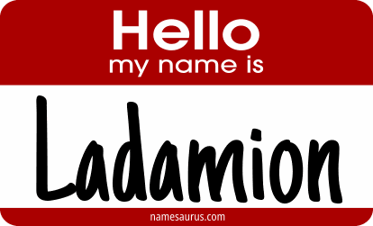 Hello my name is Ladamion png download