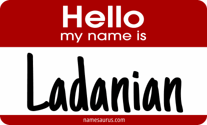 Hello my name is Ladanian png download