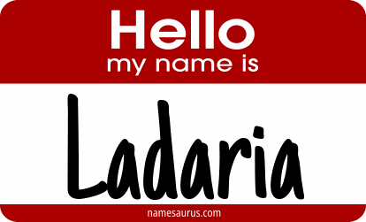 Hello my name is Ladaria png download