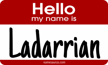 Hello my name is Ladarrian png download