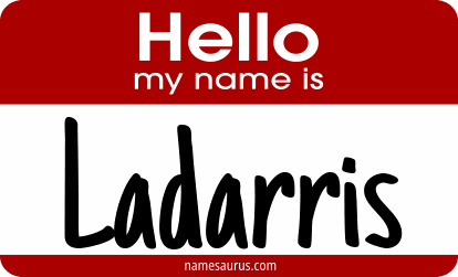 Hello my name is Ladarris png download