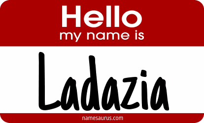 Hello my name is Ladazia png download