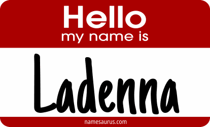 Hello my name is Ladenna png download
