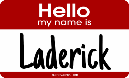 Hello my name is Laderick png download