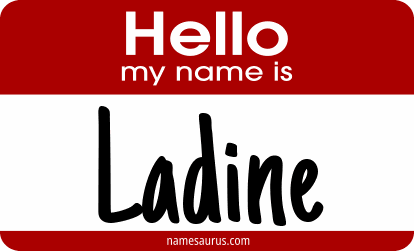 Hello my name is Ladine png download