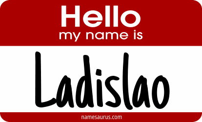 Hello my name is Ladislao png download