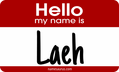 Hello my name is Laeh png download