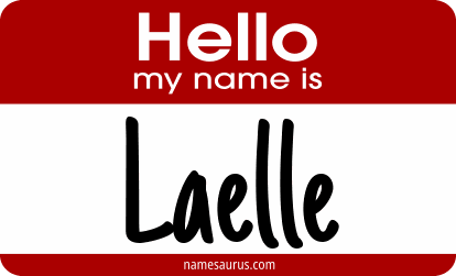 Hello my name is Laelle png download