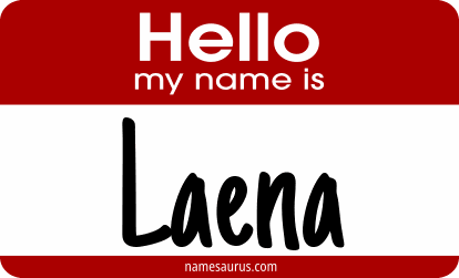 Hello my name is Laena png download