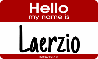 Hello my name is Laerzio png download