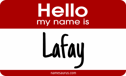 Hello my name is Lafay png download
