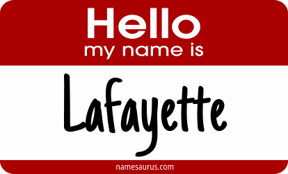 Hello my name is Lafayette png download