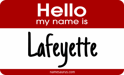 Hello my name is Lafeyette png download