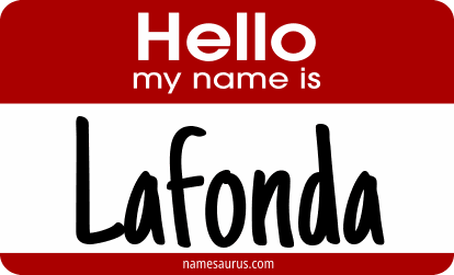 Hello my name is Lafonda png download